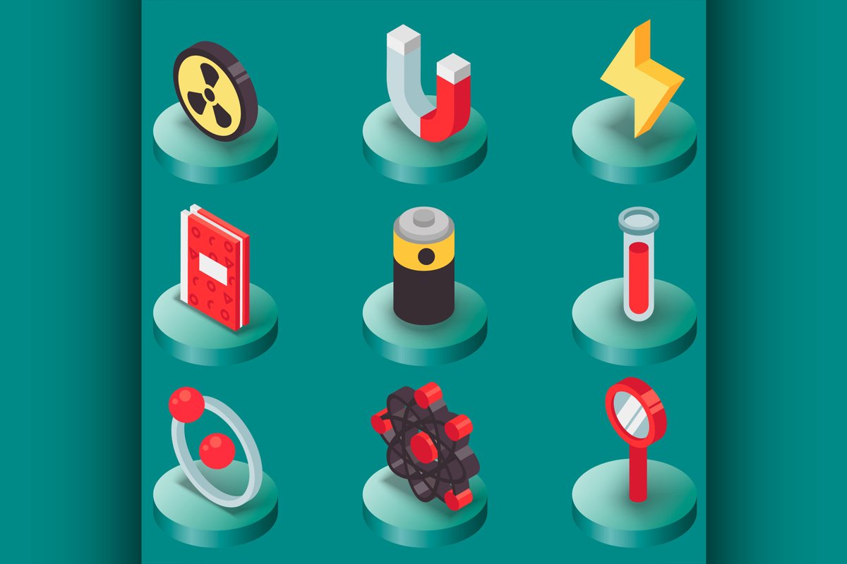 Physics color isomeric icons example image 1