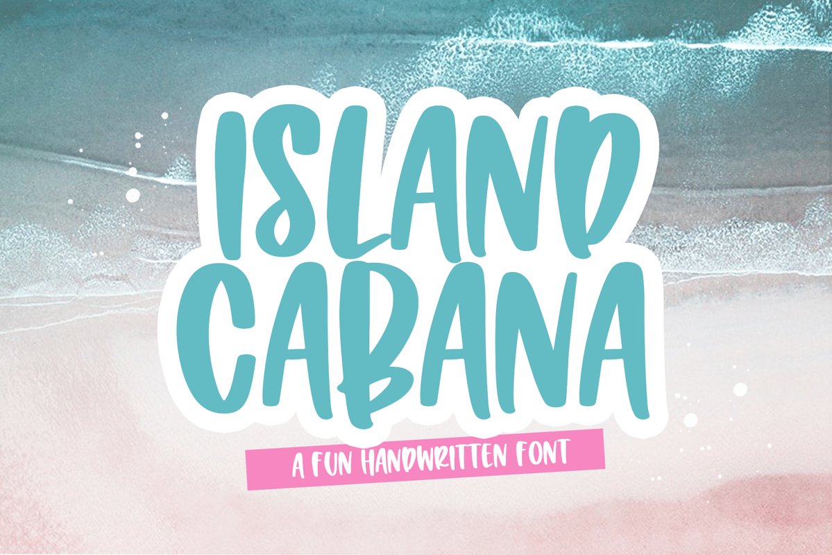 Island Cabana - A Fun Handwritten Font example image 1