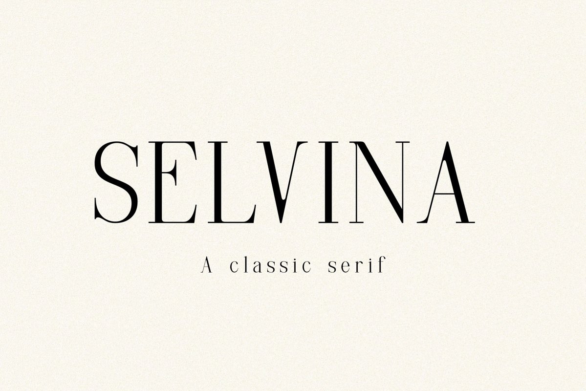 Selvina//a classic serif example image 1