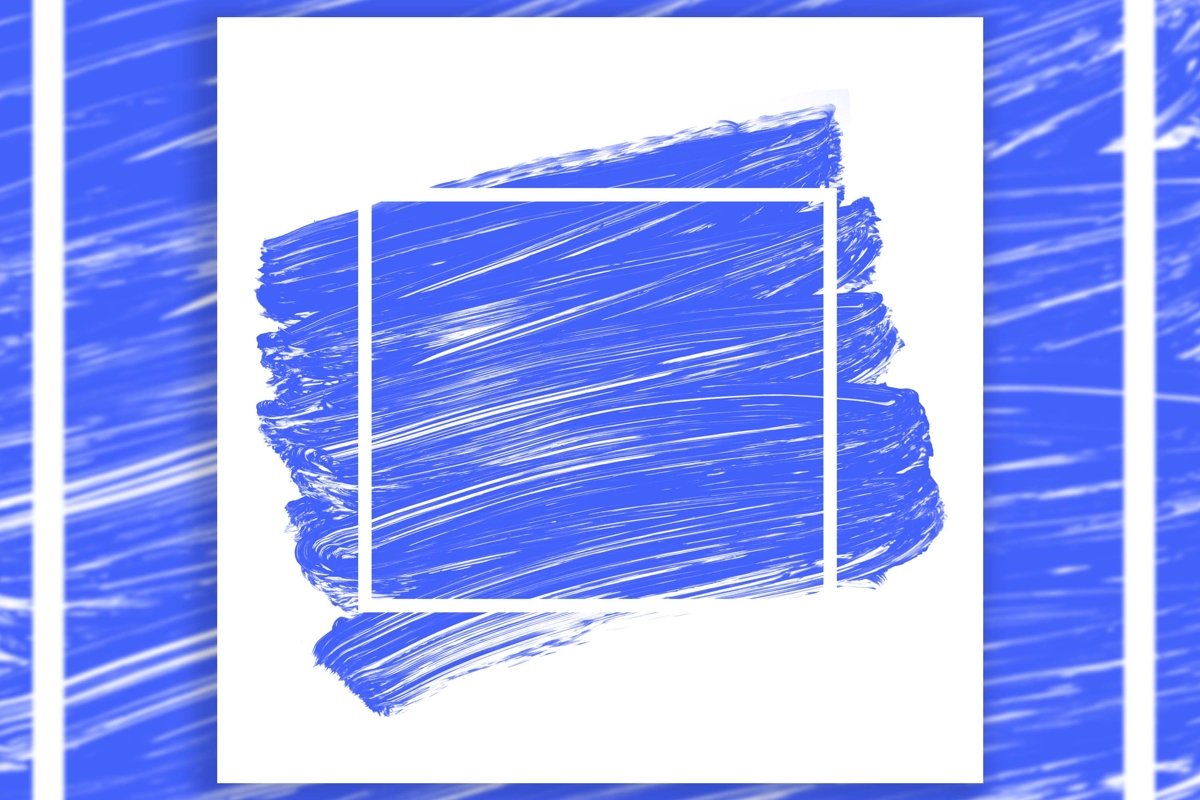 Acrylic Brush Strokes Template Background example image 1