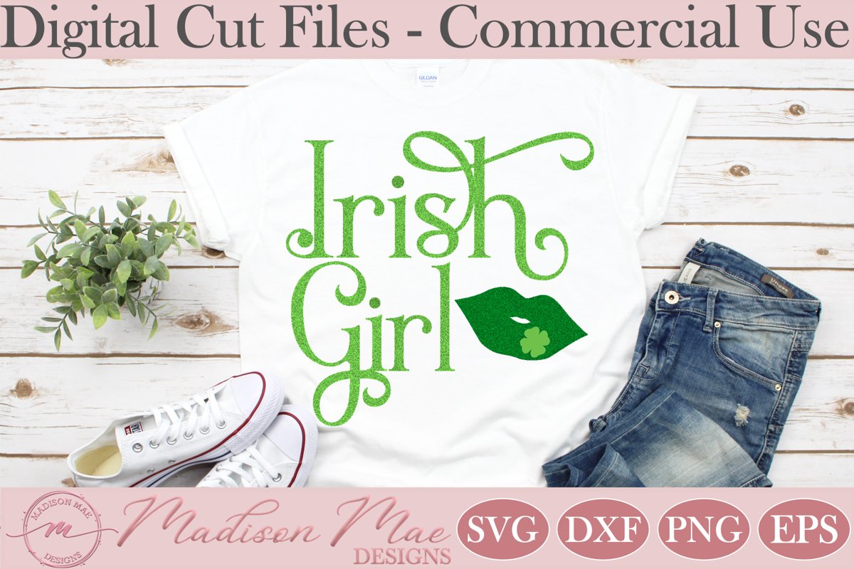 Irish Girl SVG, Saint Patrick's Day SVG example image 1