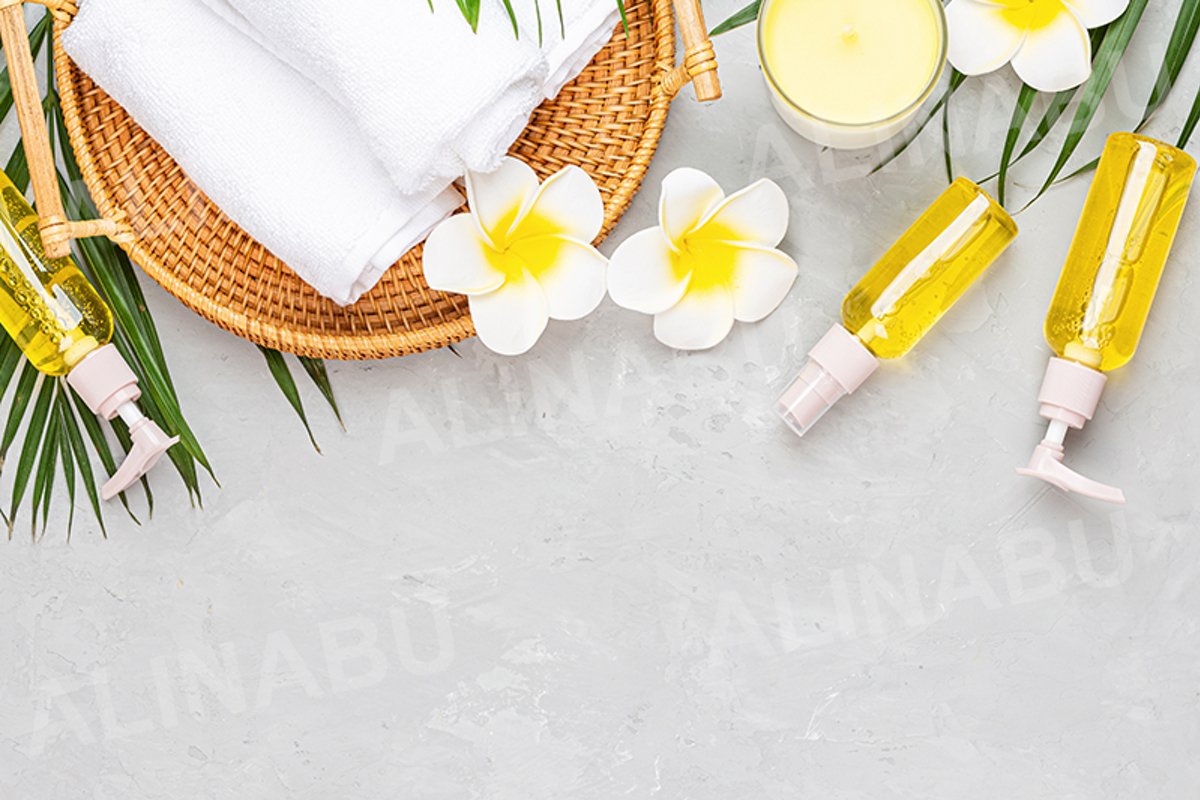 Spa massage Aromatherapy body care background example image 1