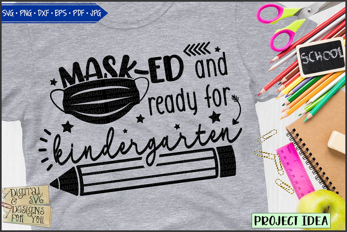 Masked and ready for Kindergarten example image 1