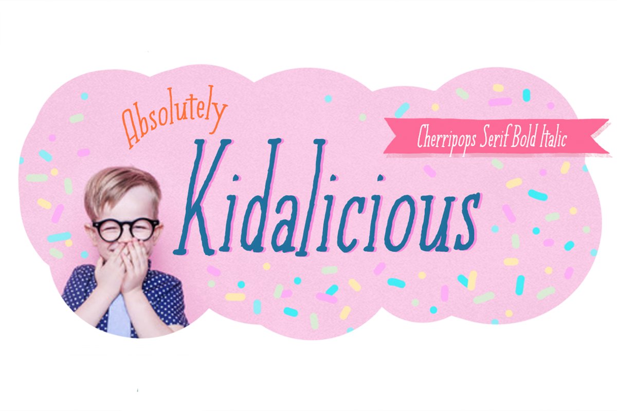Cherripops Serif Bold Italic example image 1