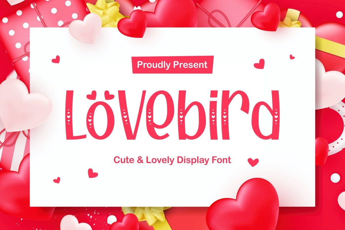 Lovebird - Cute and Lovely Typeface example image 1