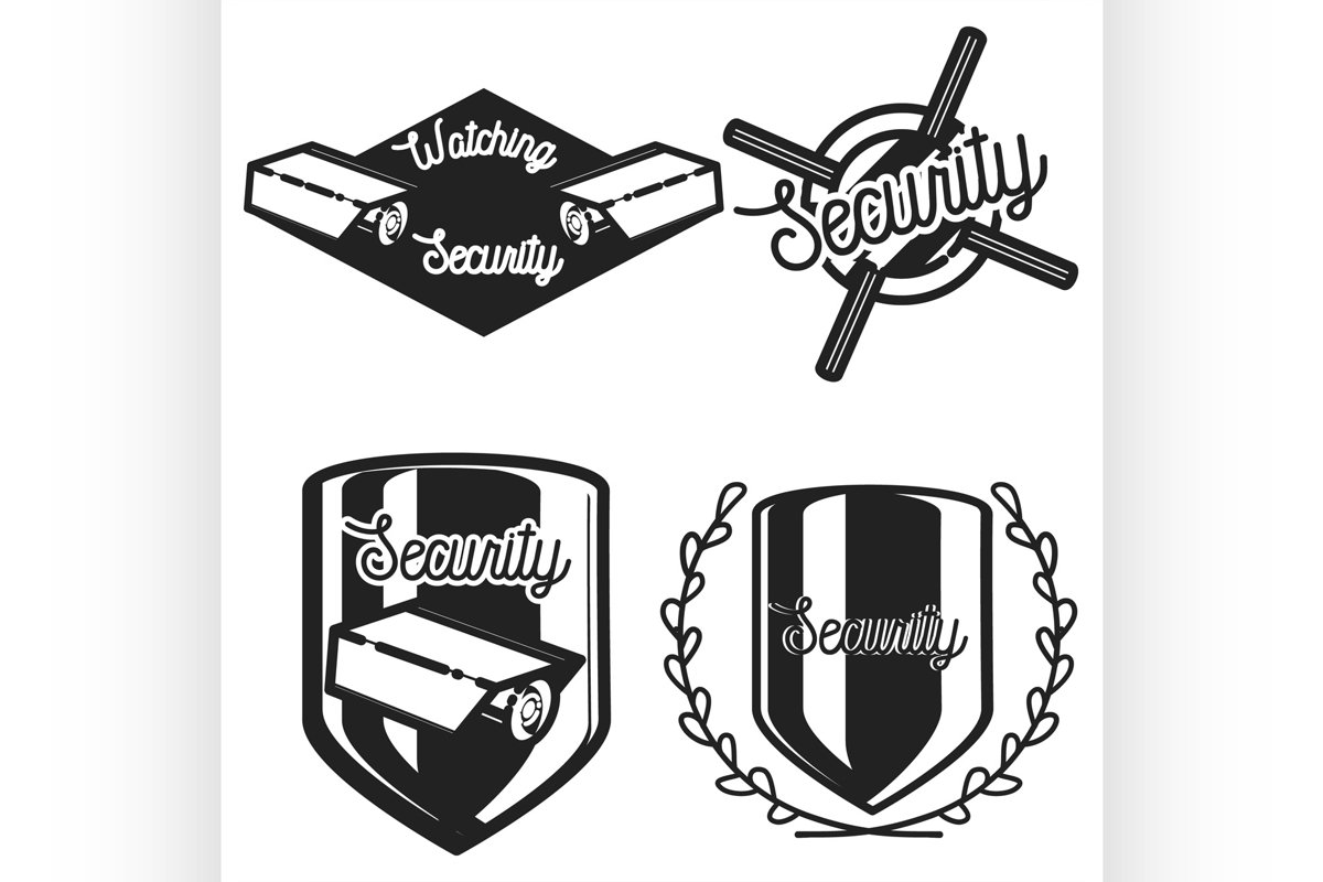 Vintage security emblems example image 1