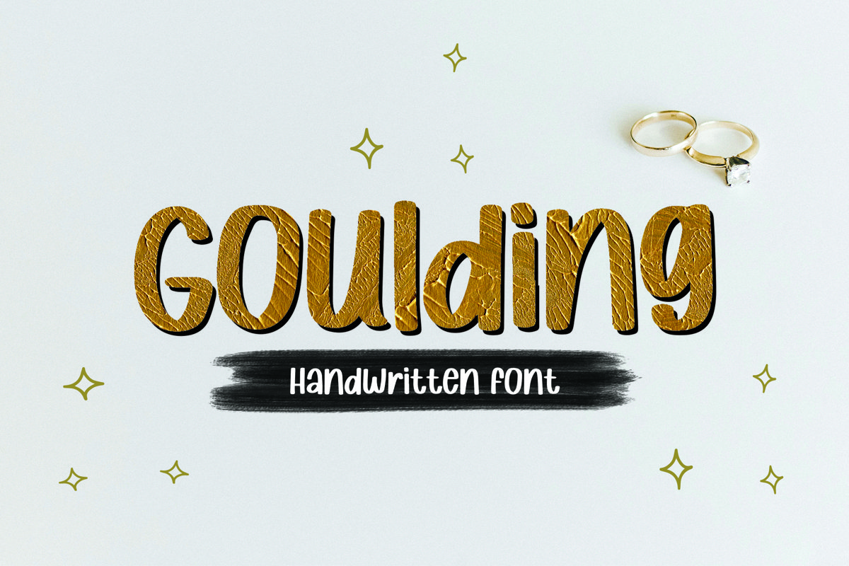 Goulding - Handwritten Font example image 1
