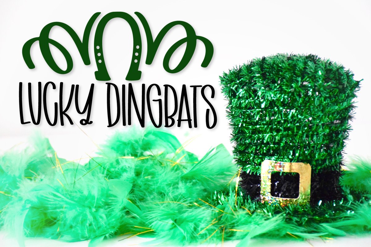 Lucky Dingbats - A Dingbat St Patrick's Day Font example image 1