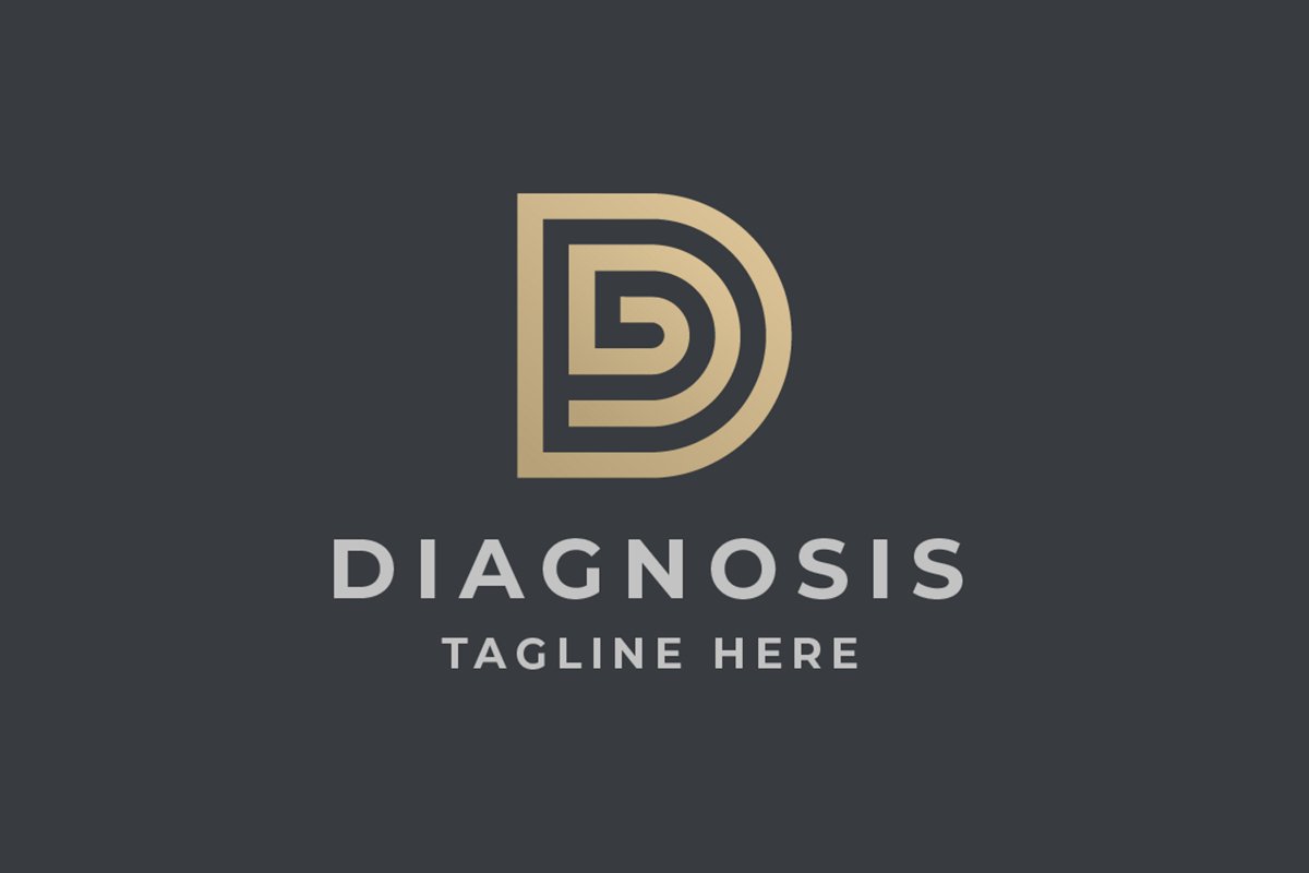 Diagnosis Letter D Logo example image 1