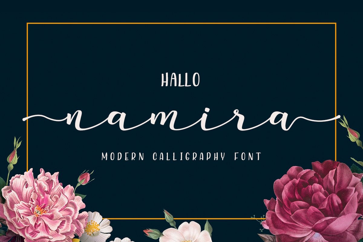 Namira | Modern Calligraphy Script Font example image 1