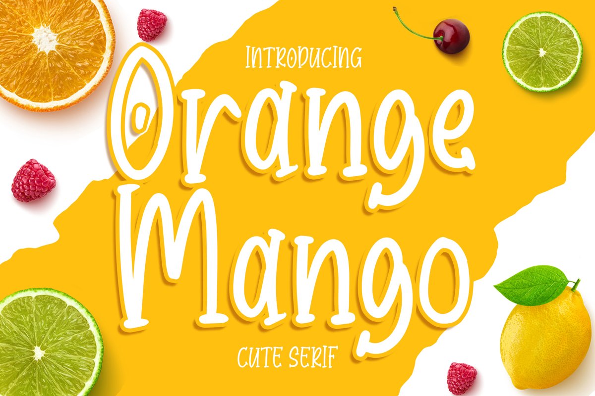 Orange Mango - Cute Serif Font example image 1