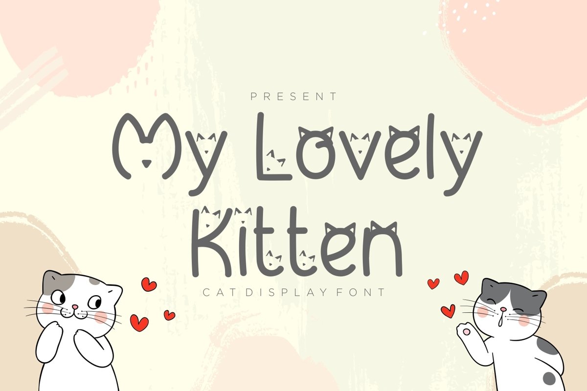 My Lovely Kitten - Cat Display Font example image 1