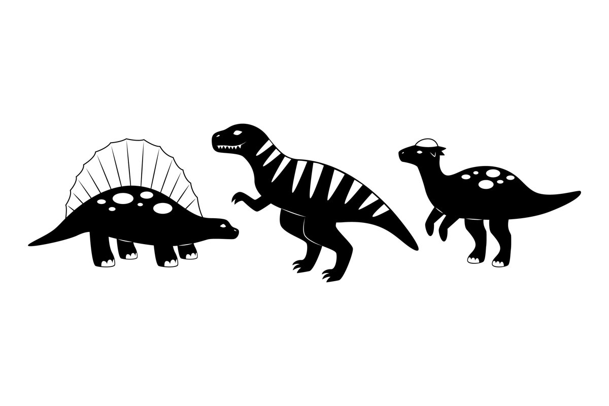 Dinosaurs Silhouettes example image 1