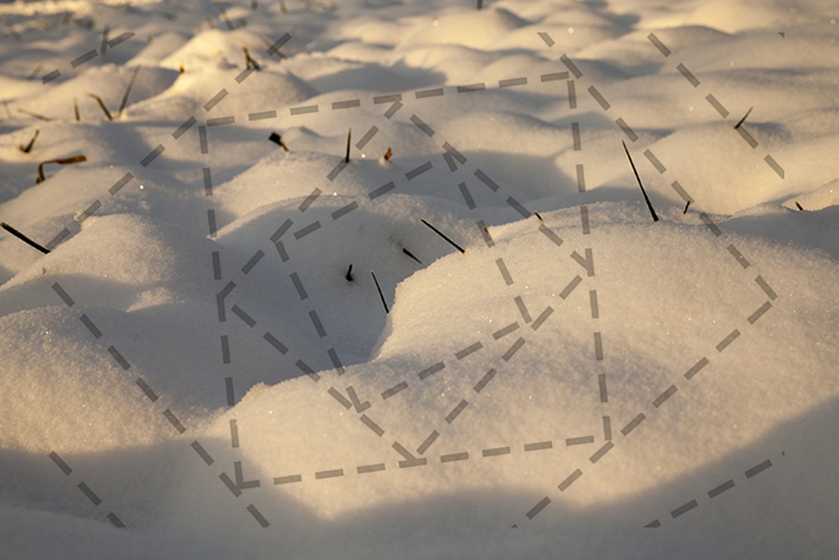 Snow drifts in winter example image 1