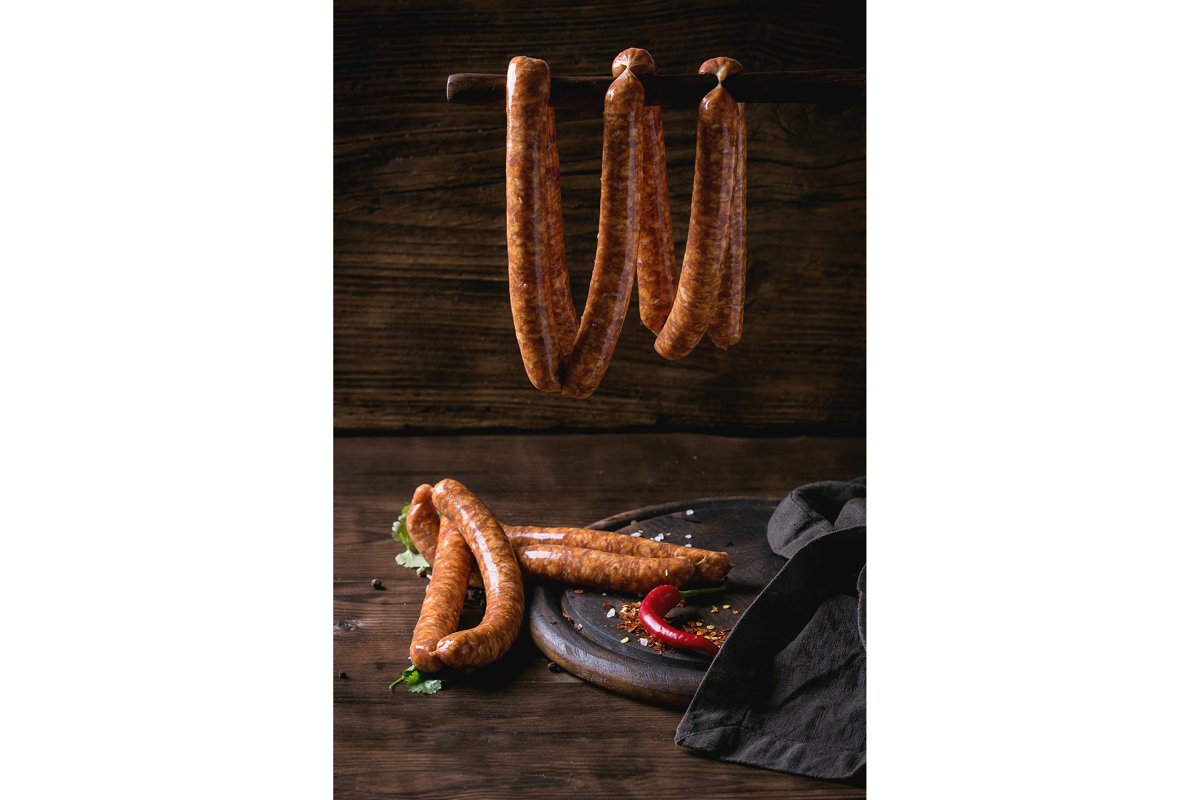 Raw sausages for BBQ example image 1