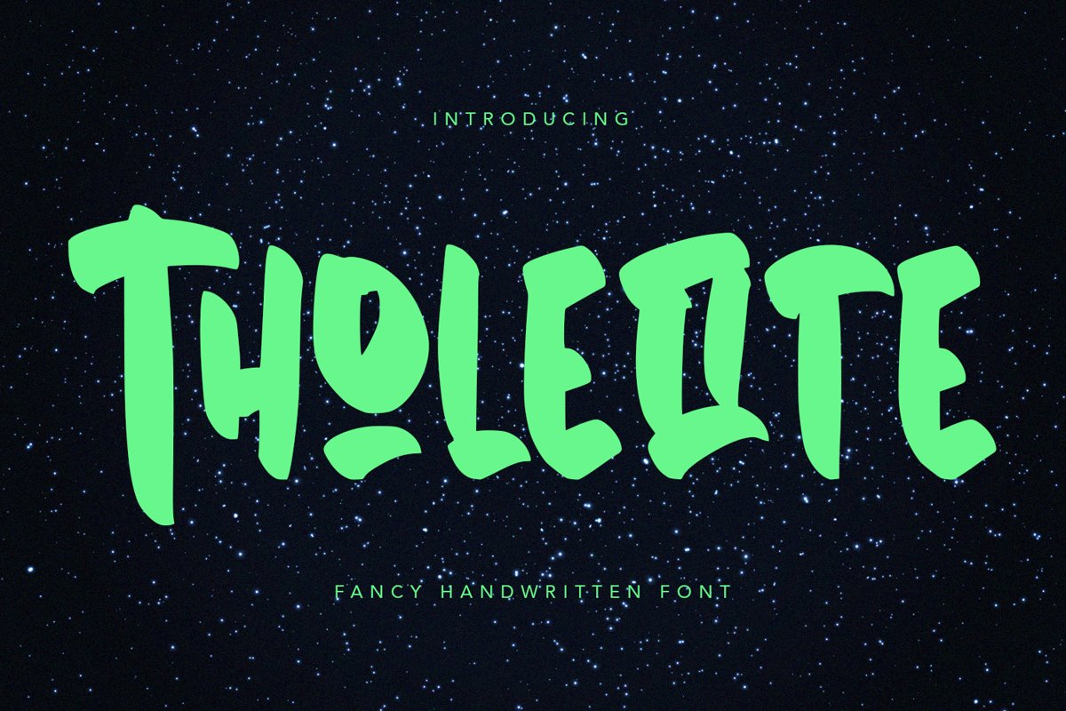 Tholeiite - Fancy Handwritten Font example image 1