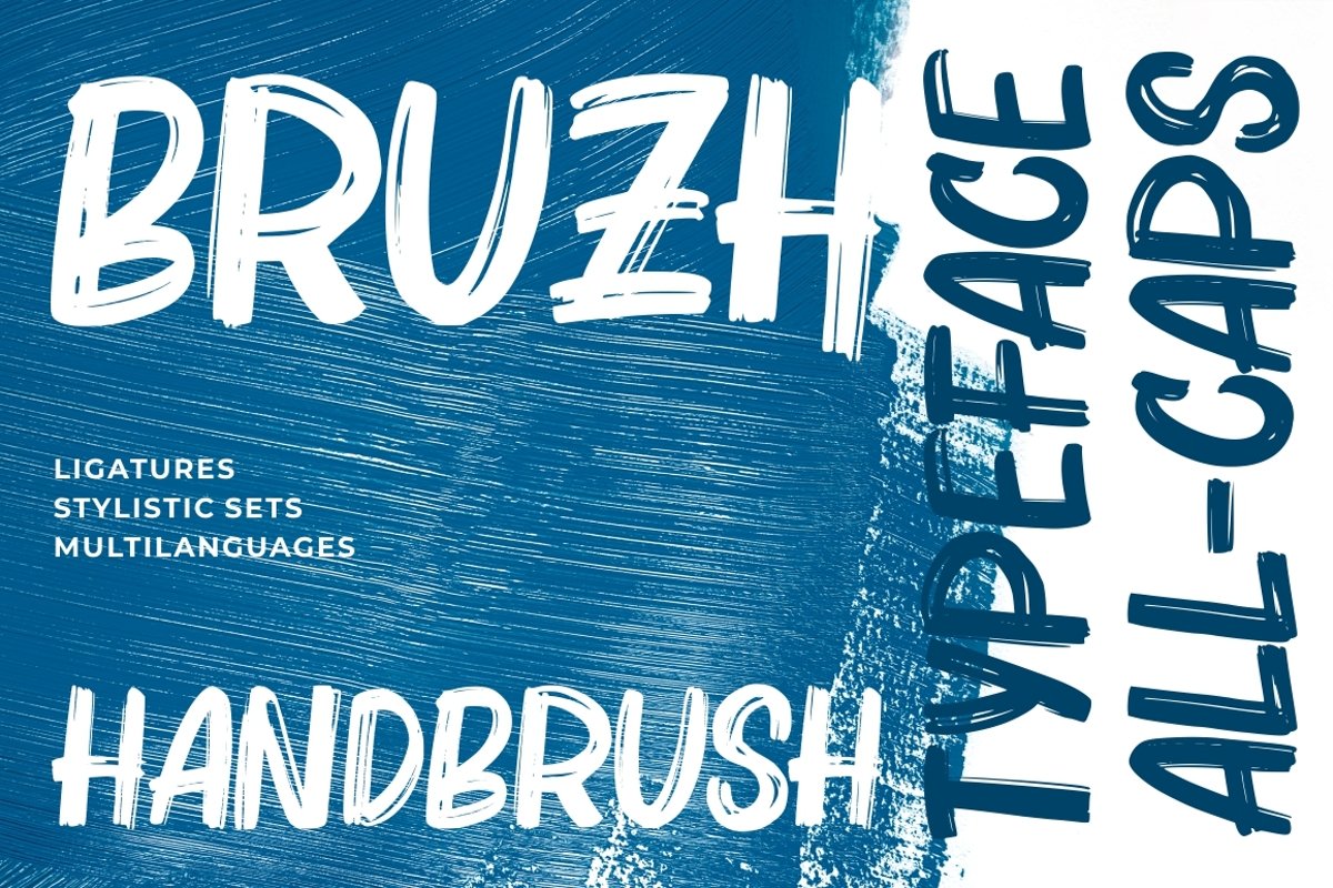 Bruzh - Handbrush Font example image 1