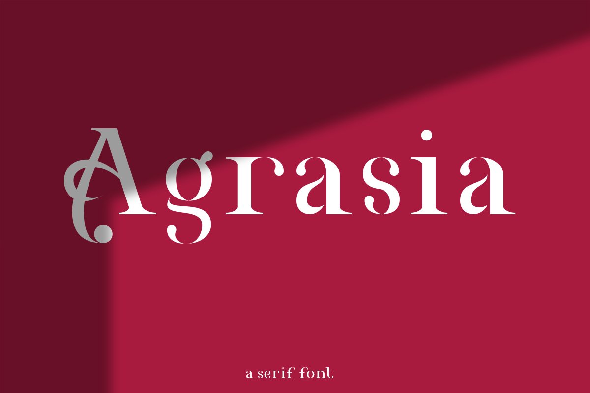 Agrasia | Serif Font example image 1