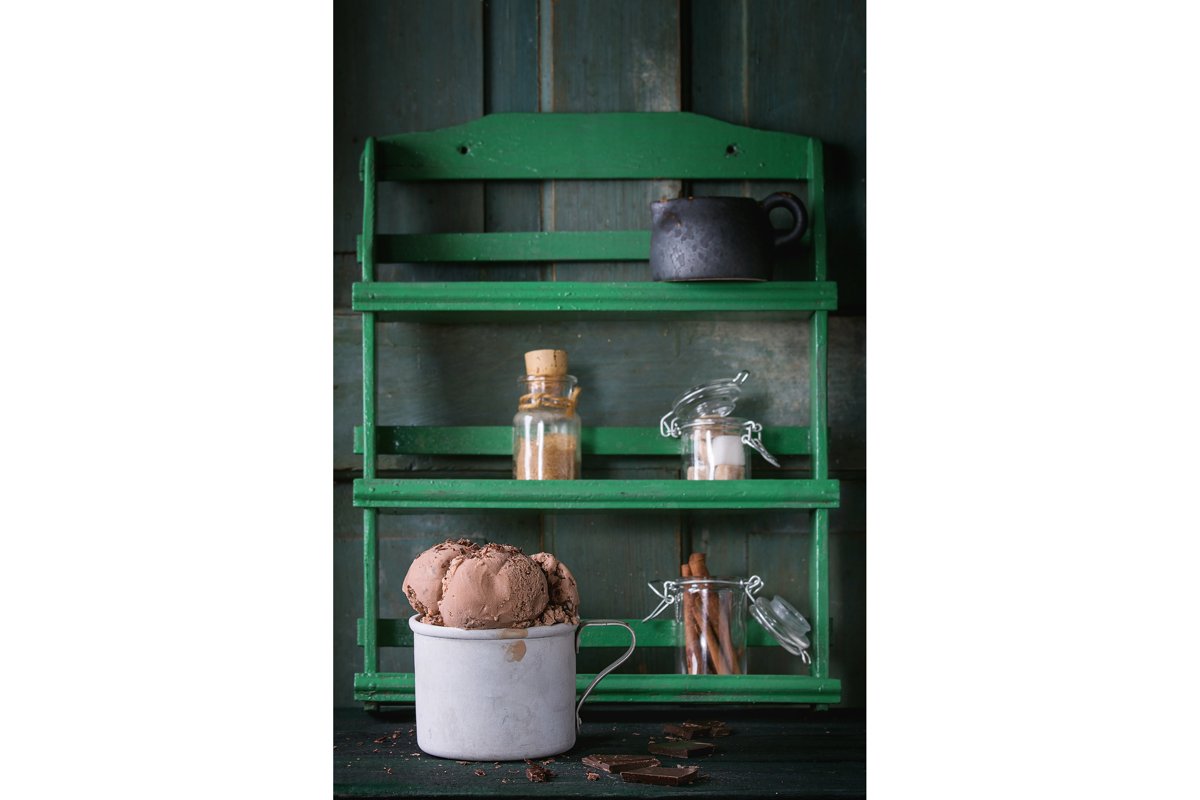 Mug with chocolate ice cream example image 1