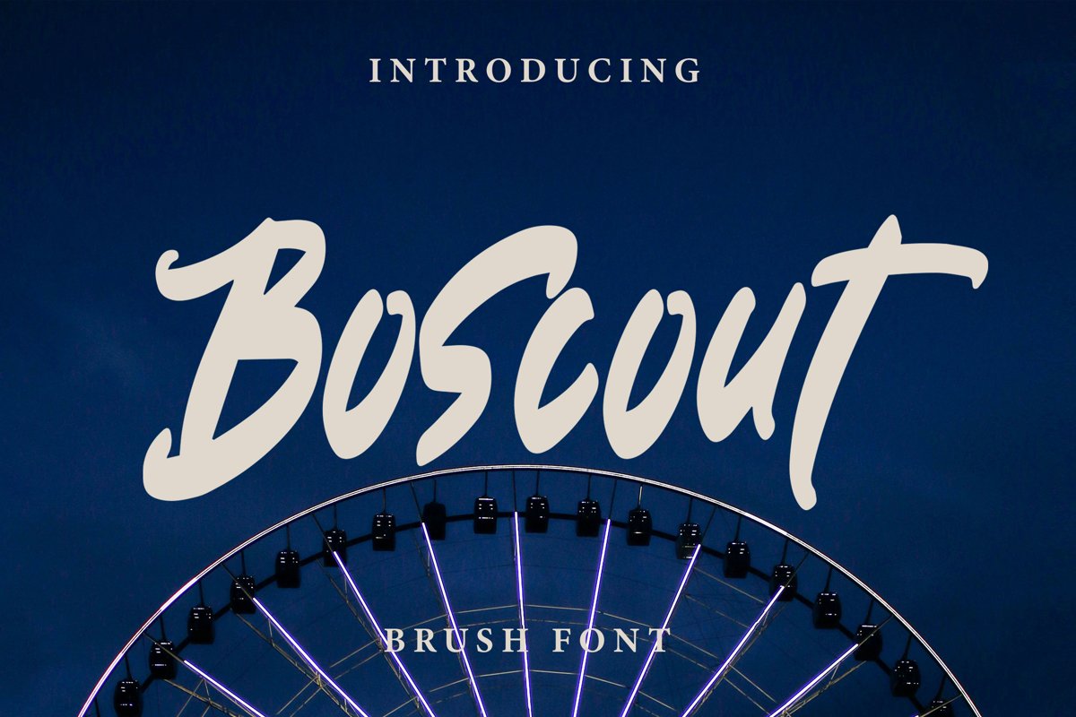 Boscout - Brush Font example image 1