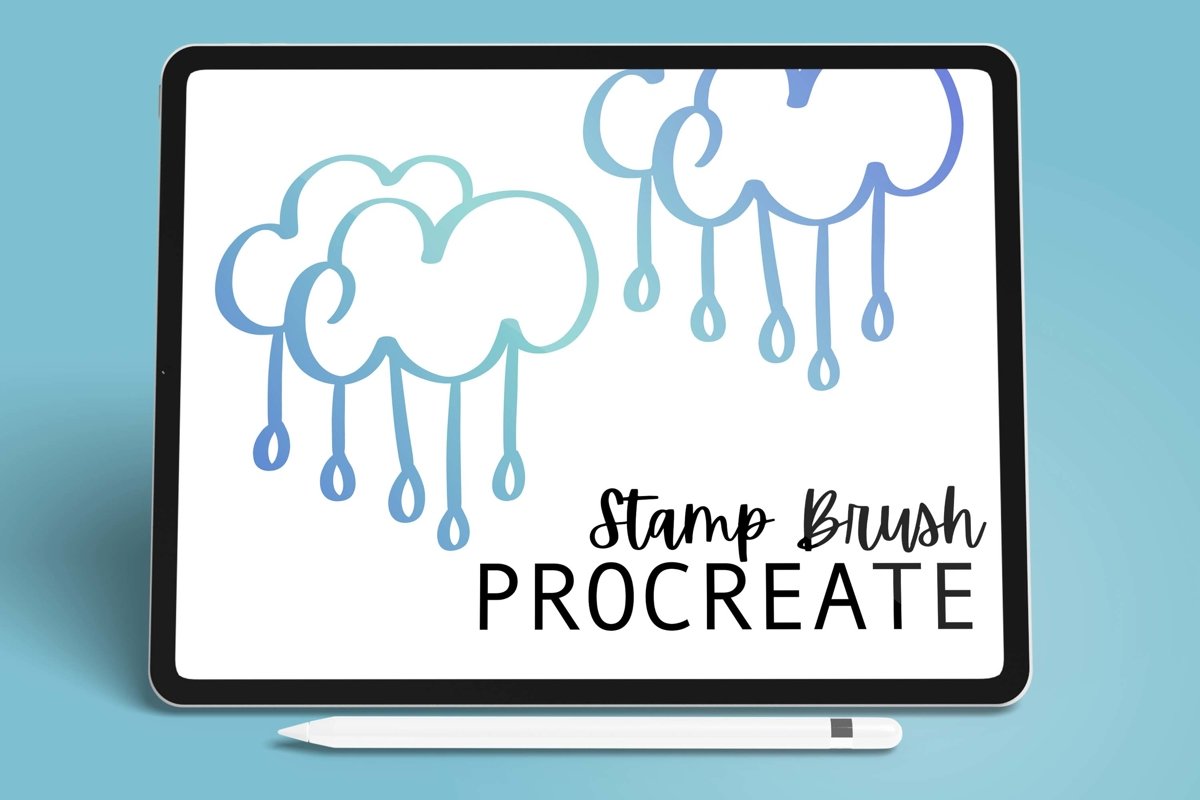 Rain Clouds - Procreate Brush example image 1