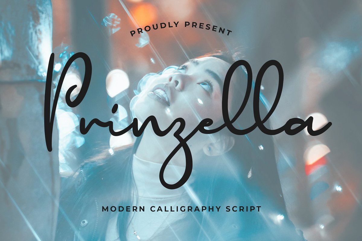 Prinzella Beautiful Calligraphy Font example image 1