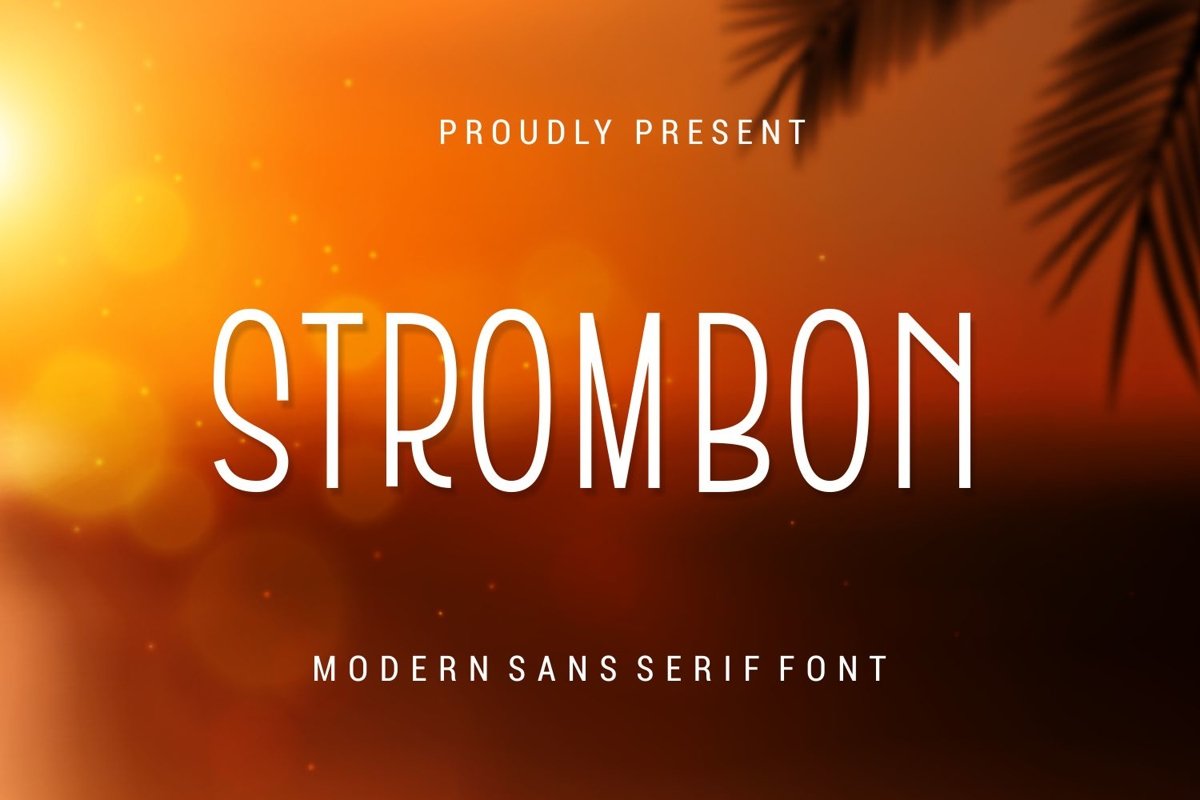 Strombon - Modern Sans Serif Font example image 1