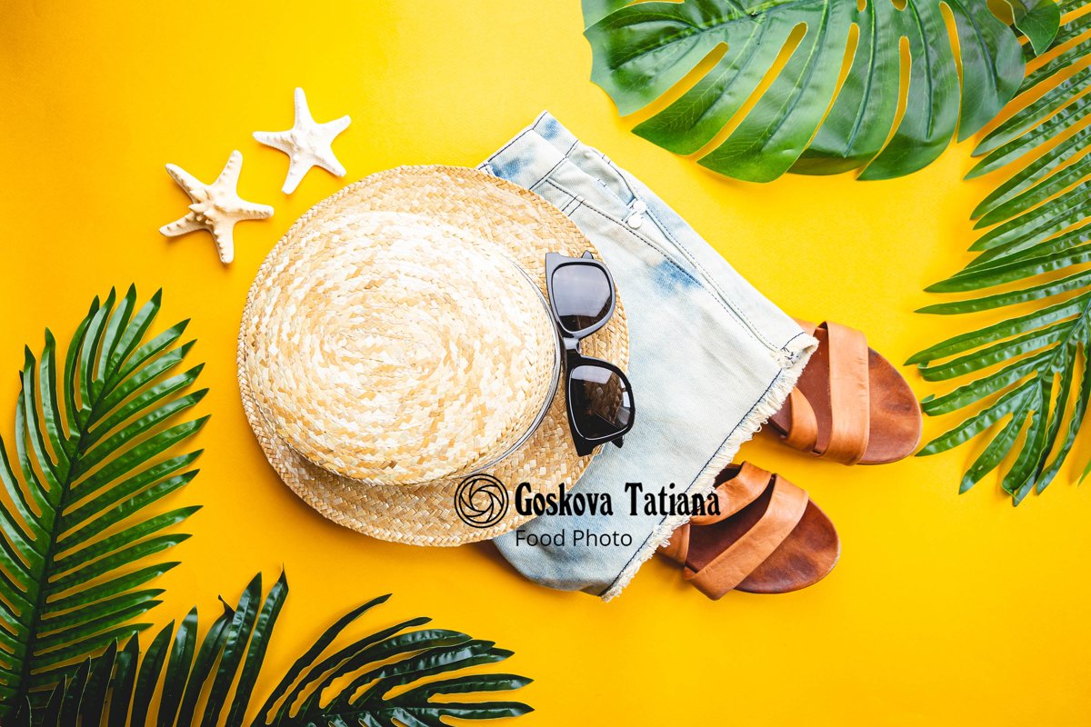 Photo of summer flat lay example image 1