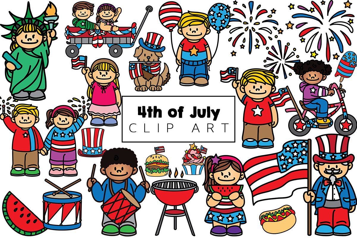 Fourth of July Clip Art example image 1