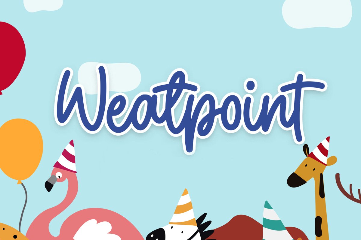Weatpoint - Playful Script Font example image 1