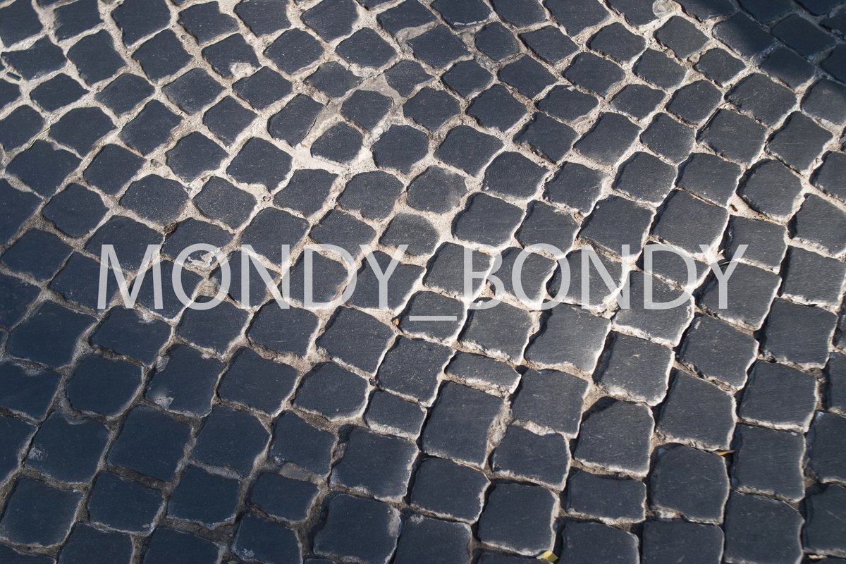 Road pavement old crocheted plan. Texture. example image 1