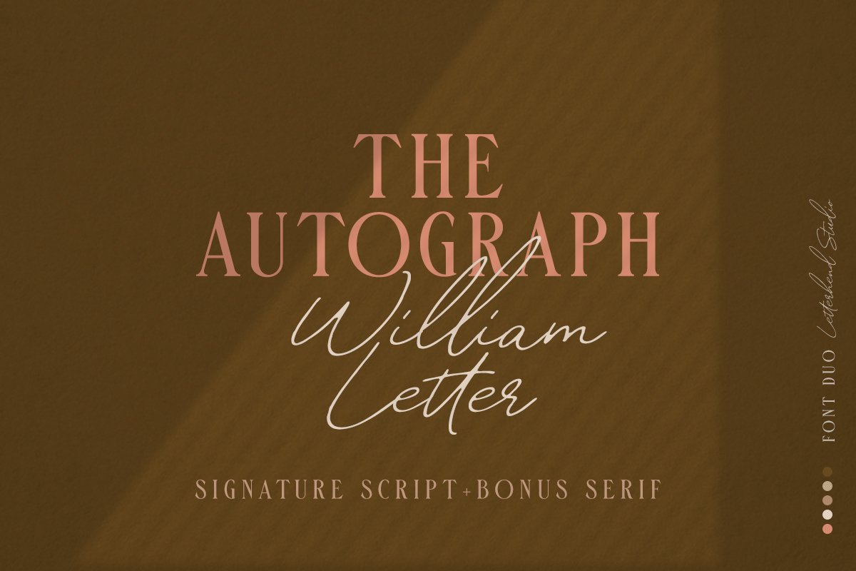 William Letter Signature Script example image 1
