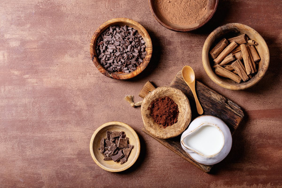 Wooden bowls with sweets example image 1