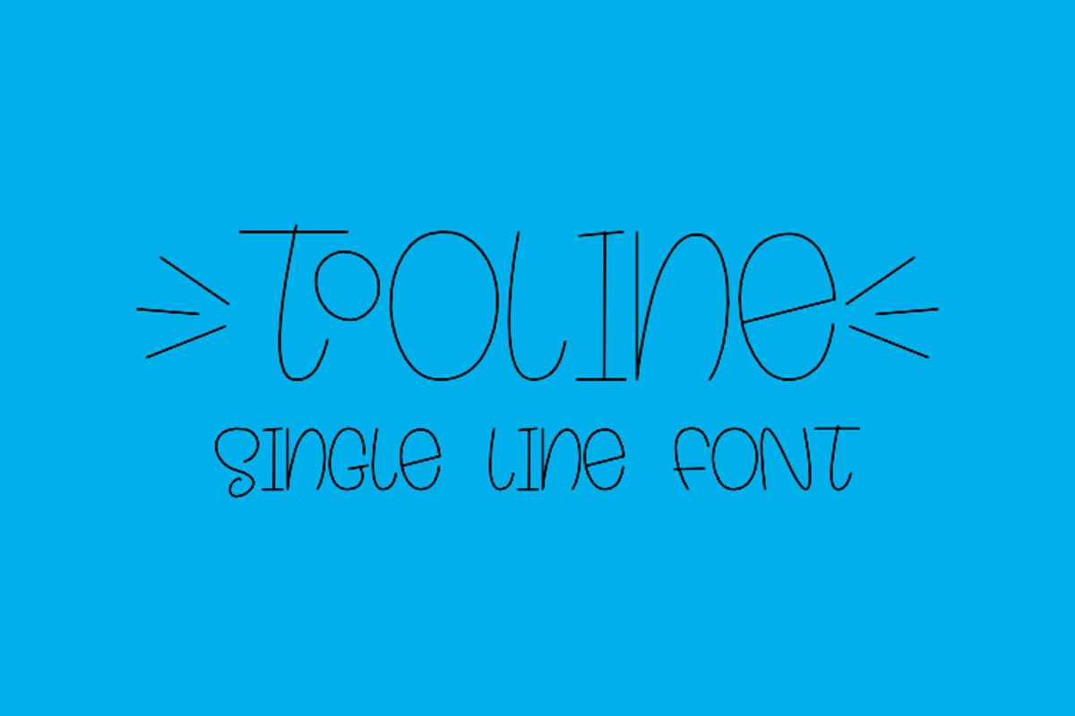 Tooline - Single Line - Hair Line Font example image 1