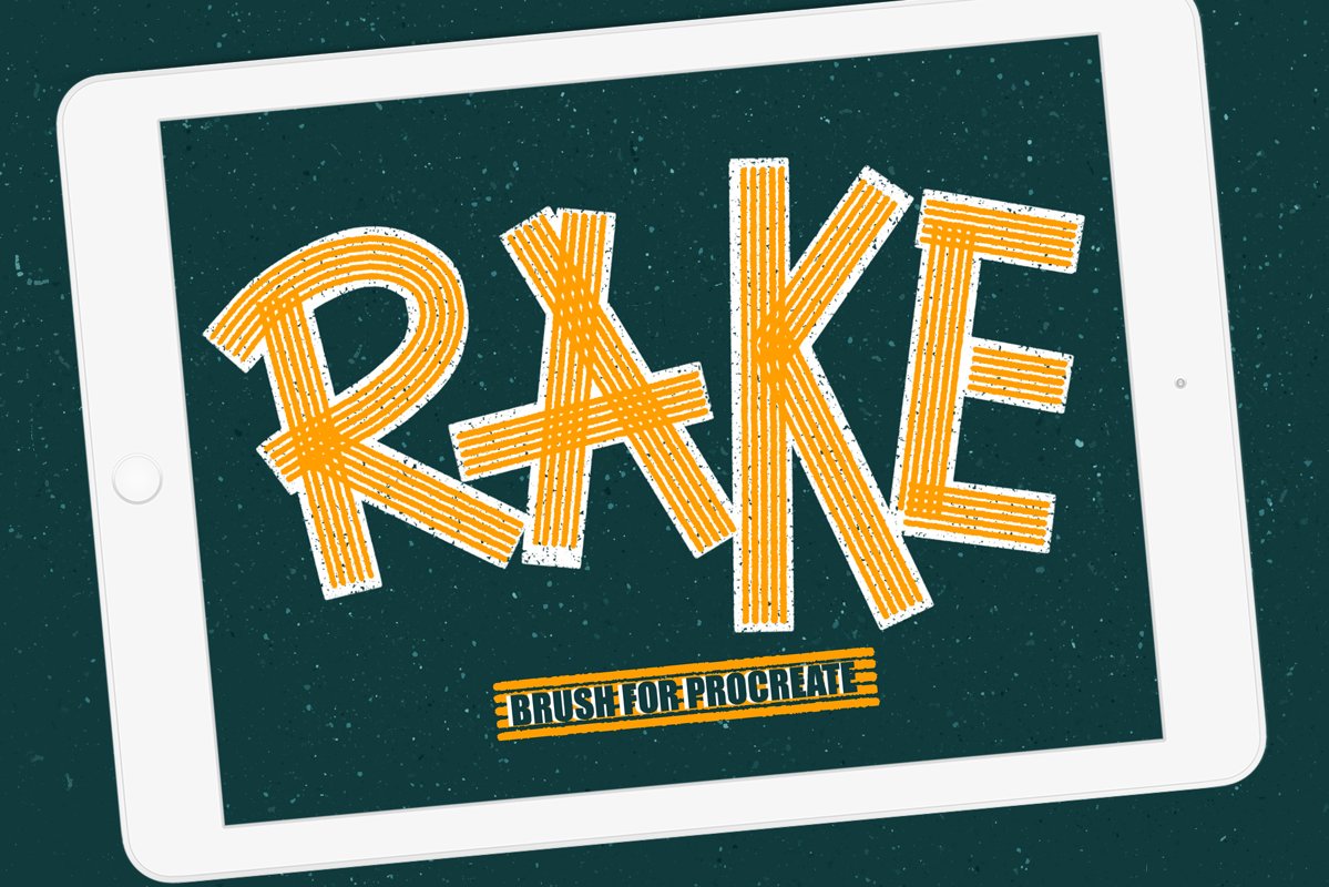 Rake brush for procreate example image 1