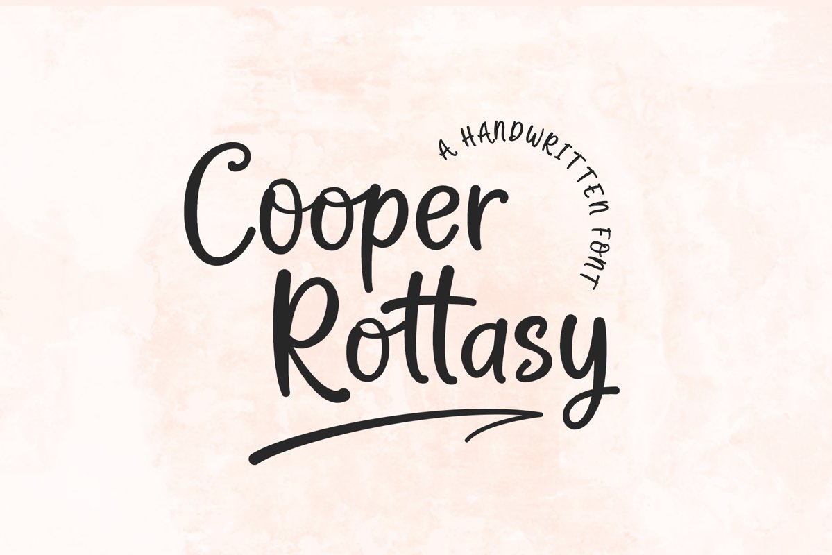 Cooper Rottasy - A Handwritten Font example image 1