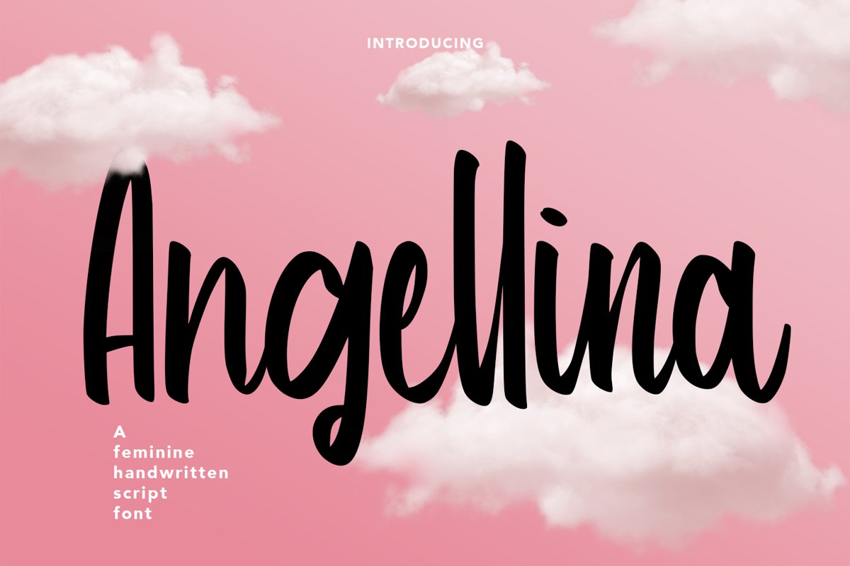 Angellina - Handwritten Script Font example image 1