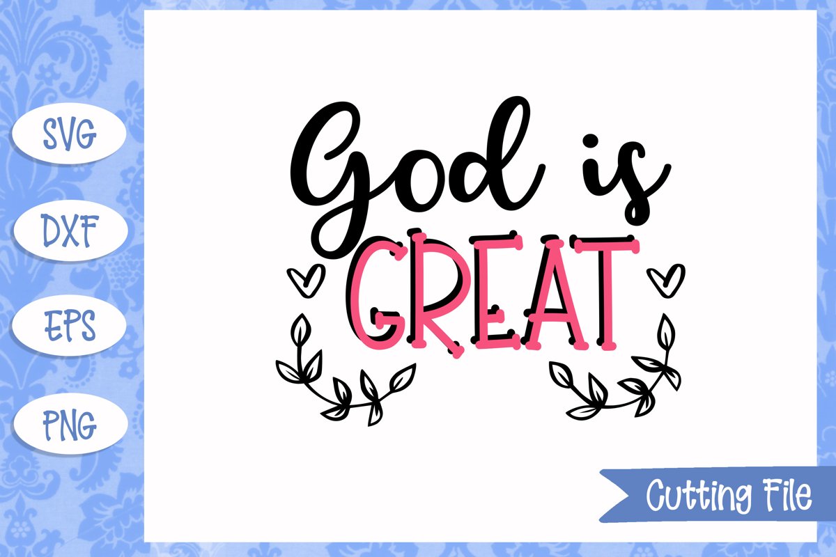 God is great SVG File example image 1