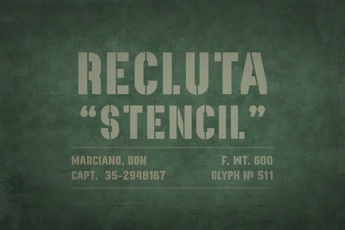 Recluta Stencil example image 1
