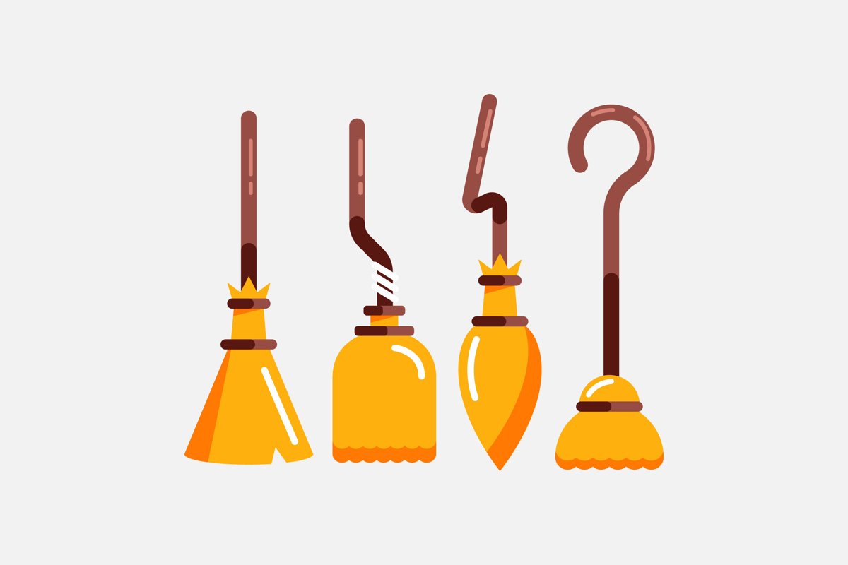Broomstick Illustrations example image 1