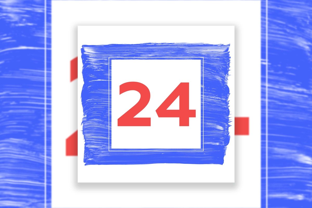 Acrylic Brush Strokes Template Background example image 1