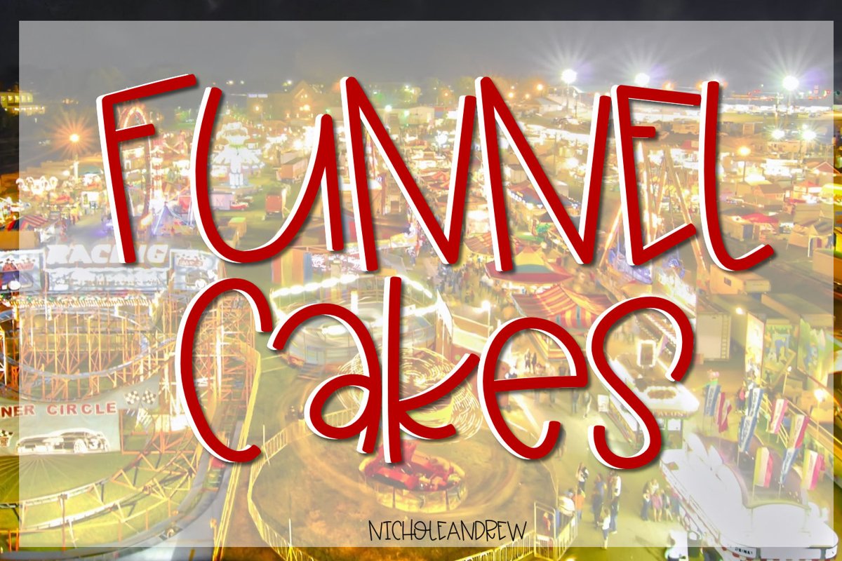 Funnel Cakes Font example image 1