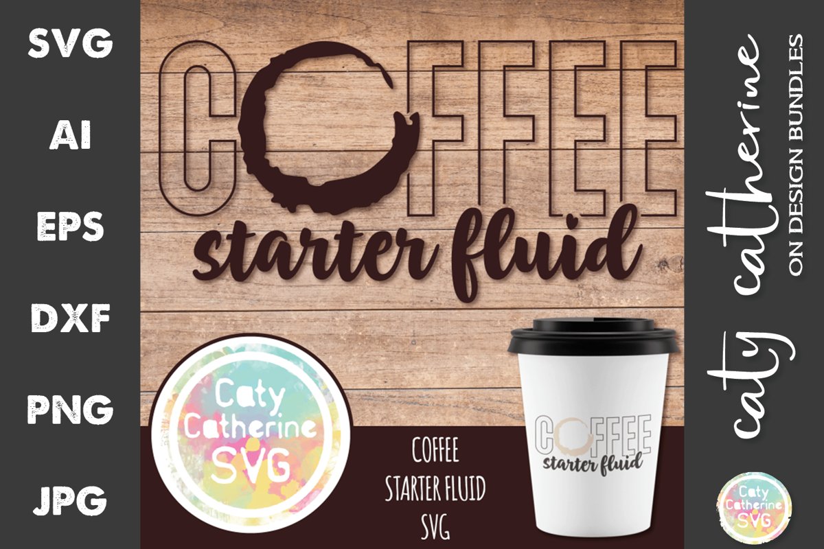 Coffee Starter Fluid SVG Cut File example image 1