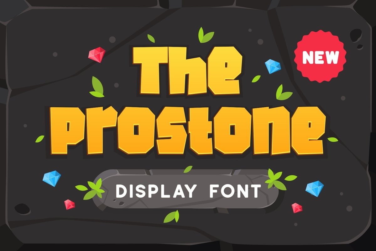 Prostone - Playful Display Font example image 1