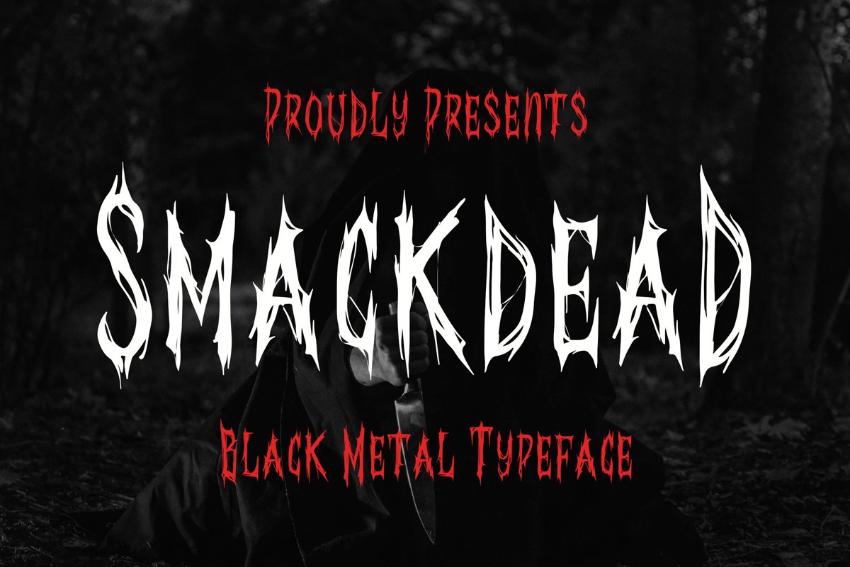 Smackdead - Black Metal Typeface example image 1