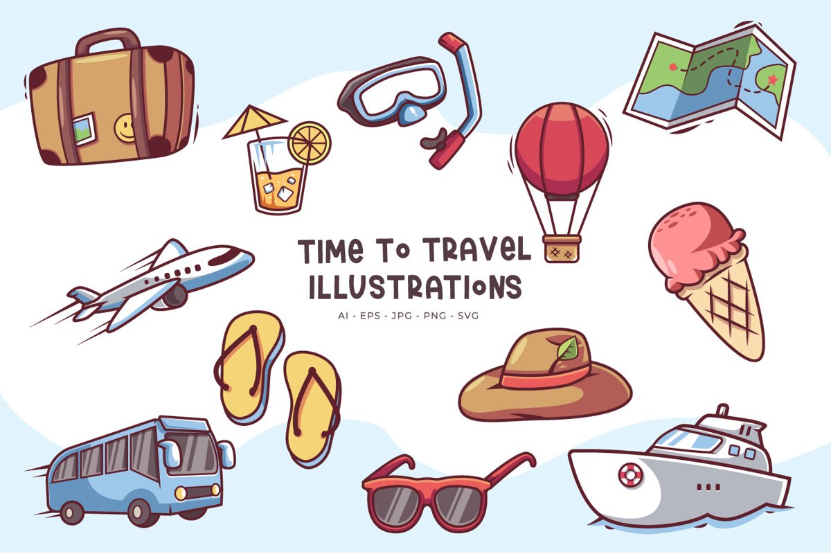 Time To Travel illustrations example image 1