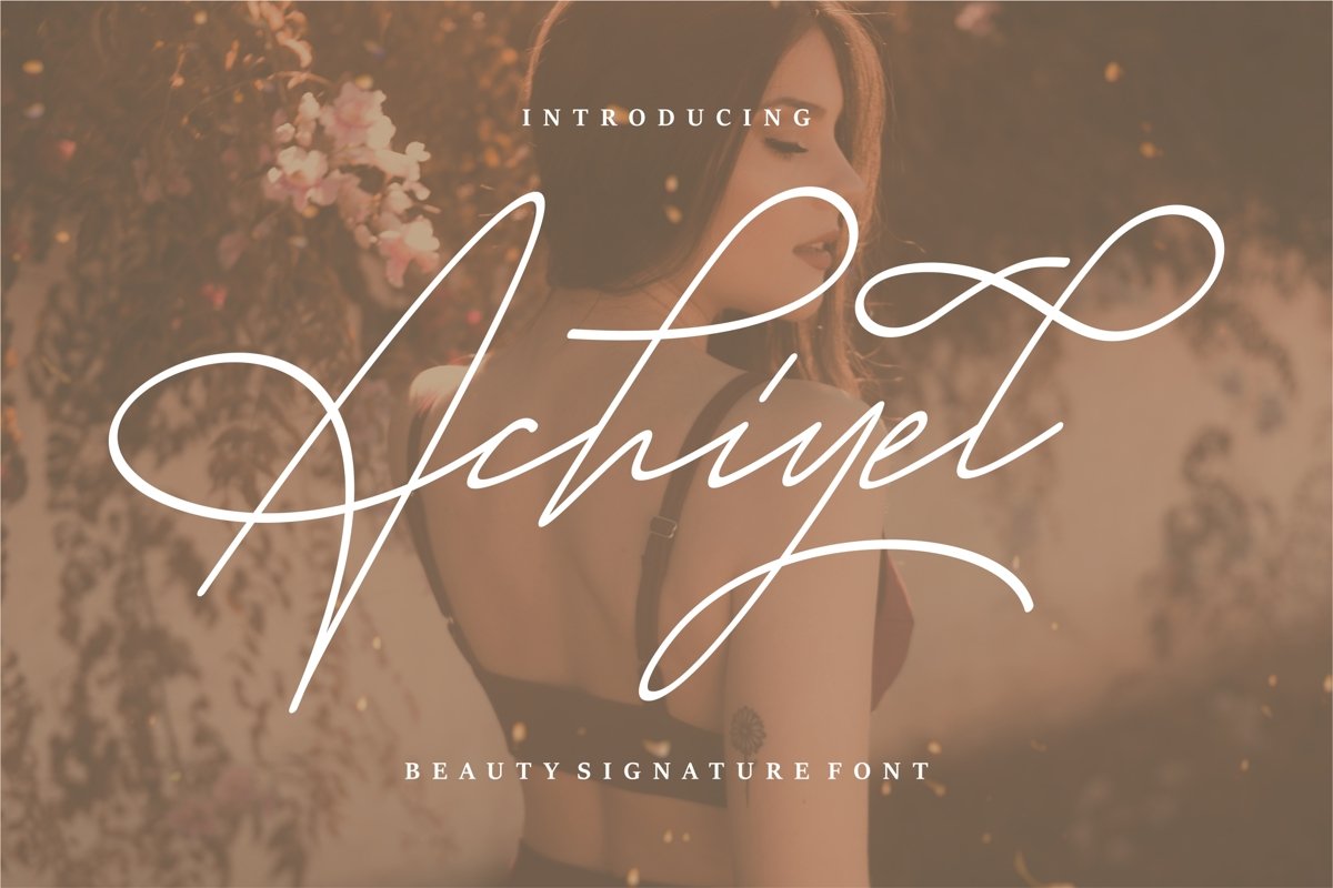 Achieyel - Beauty Signature Font example image 1