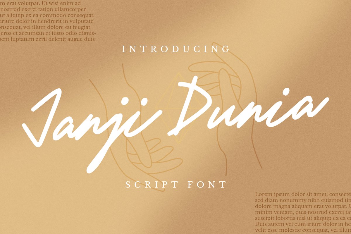 Janji Dunia Font example image 1