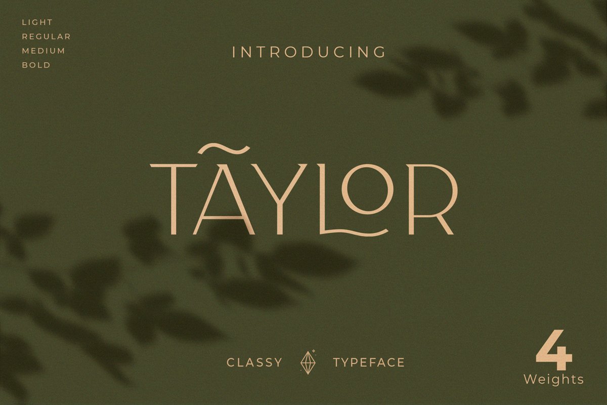 Taylor - Royal Classic Typeface example image 1