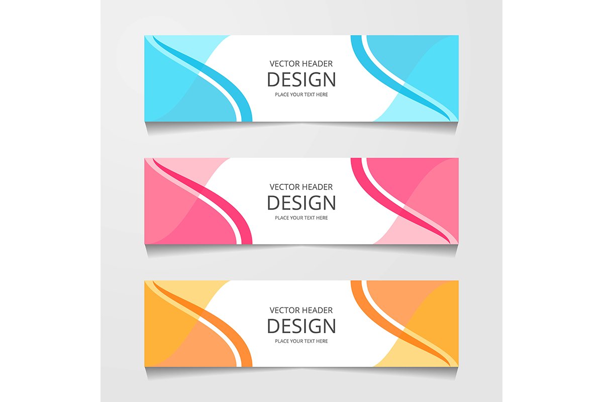 Abstract design banner, web template, layout header template example image 1